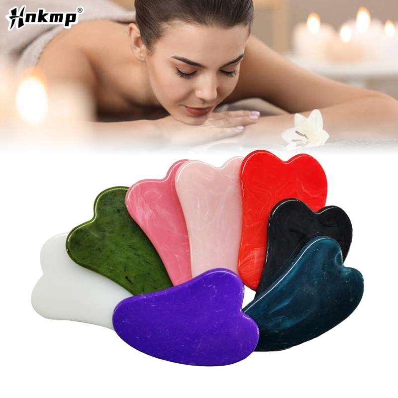 Gua Sha Tool Rose Quartz - Giok alami Gua Sha papan pengikis