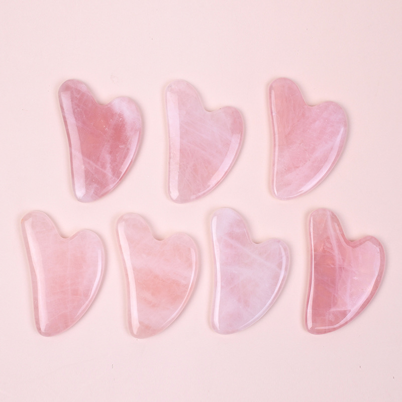 Gua Sha Tool Rose Quartz - Alat Gua Sha Rose Quartz A+