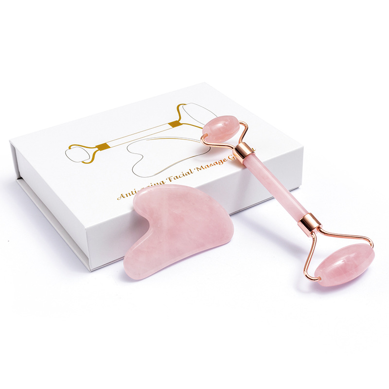 Alat Pijat Perawatan Kulit Lif - Gua Sha Tool Rose Quartz ulasan dan harga