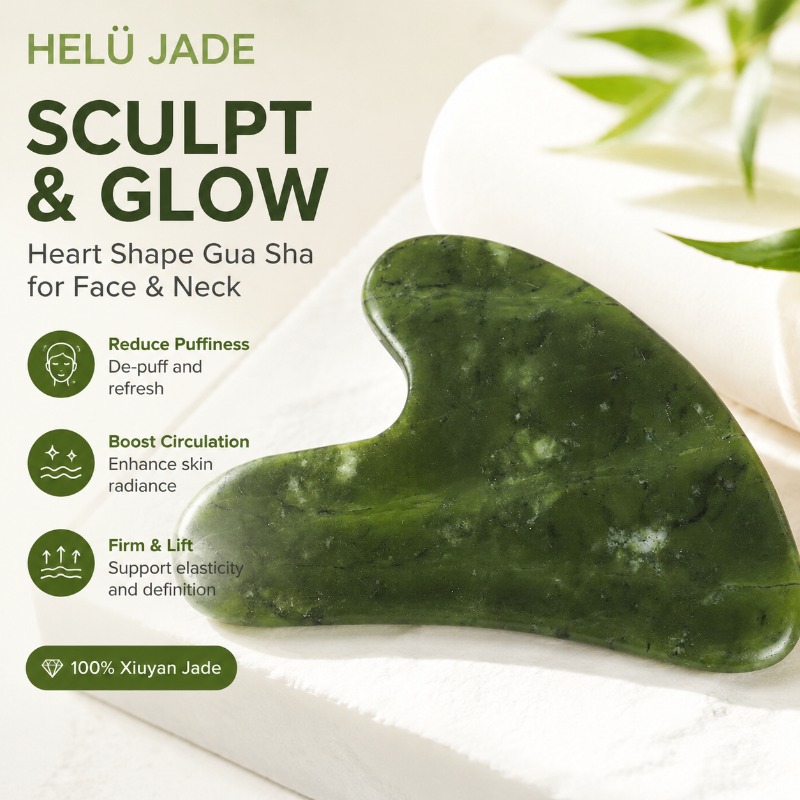 Papan Gua Sha Jade Alami Alat  - Gua Sha Tool Rose Quartz ulasan dan harga