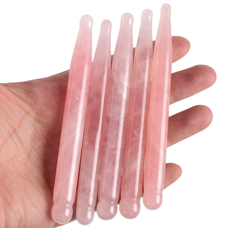 Pena pijat mata batu kuarsa ma - Gua Sha Tool Rose Quartz ulasan dan harga