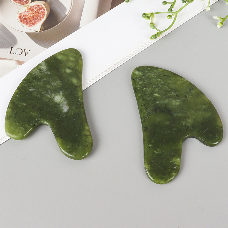 Alat Pijat Gua Sha Batu Giok X - Gua Sha Tool Rose Quartz ulasan dan harga