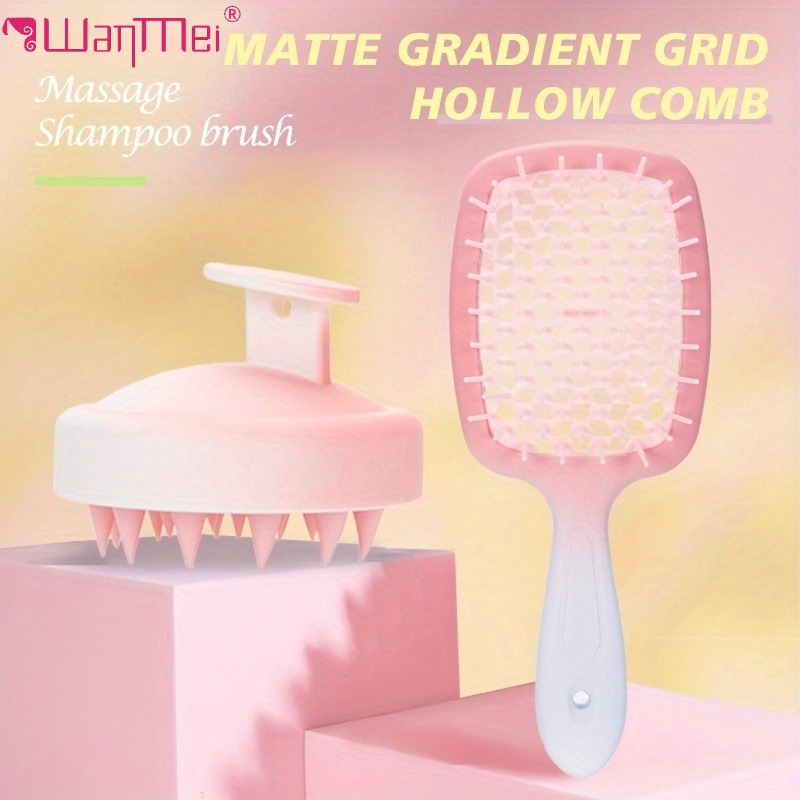WANMEI 2 Buah Sisir Pijat Kuli - Hair Spa Wellness ulasan dan harga