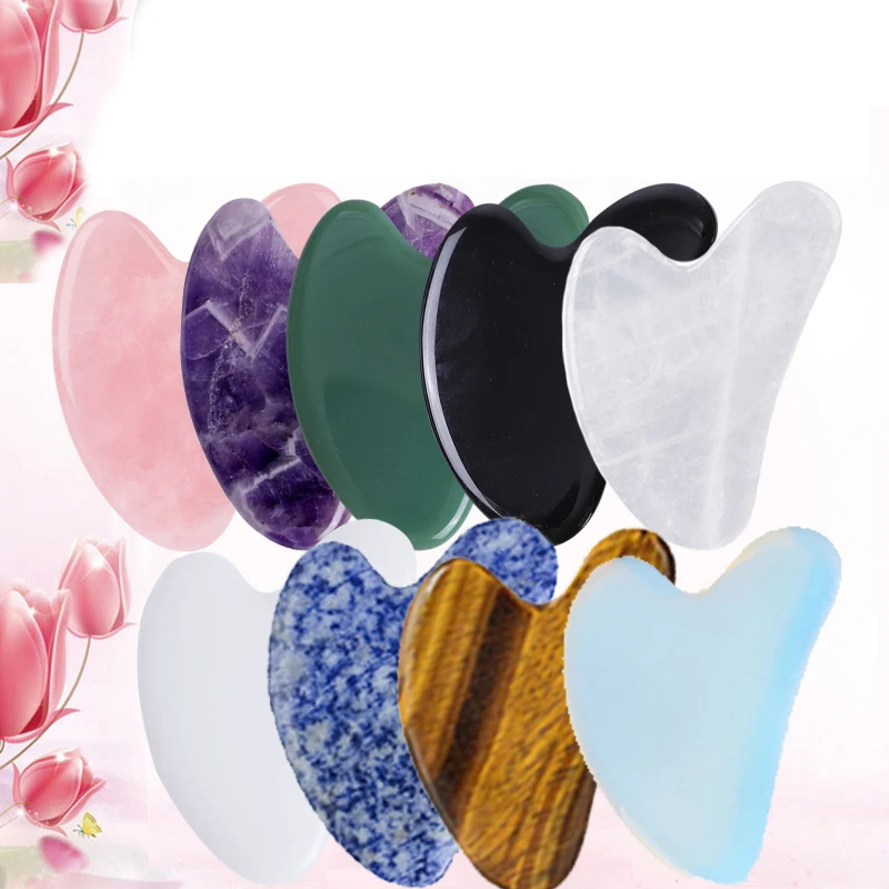10 buah alami giok Gua Sha Set - Gua Sha Tool Rose Quartz ulasan dan harga