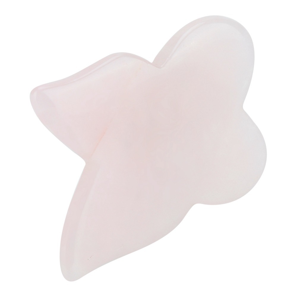 Alat Pijat Wajah Batu Kuarsa M - Gua Sha Tool Rose Quartz ulasan dan harga