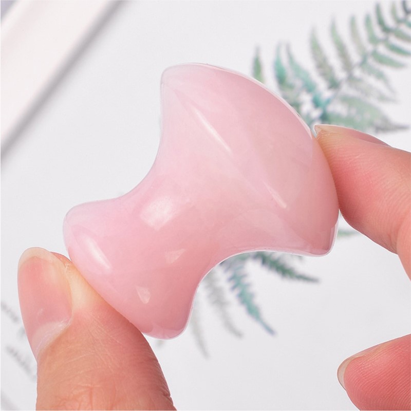 1 Buah Alat Perawatan Kulit Re - Gua Sha Tool Rose Quartz ulasan dan harga