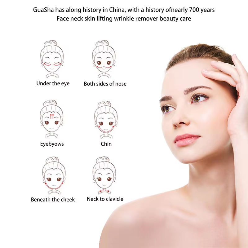 Alat Pijat Gua Sha Batu Giok A - Gua Sha Tool Rose Quartz ulasan dan harga